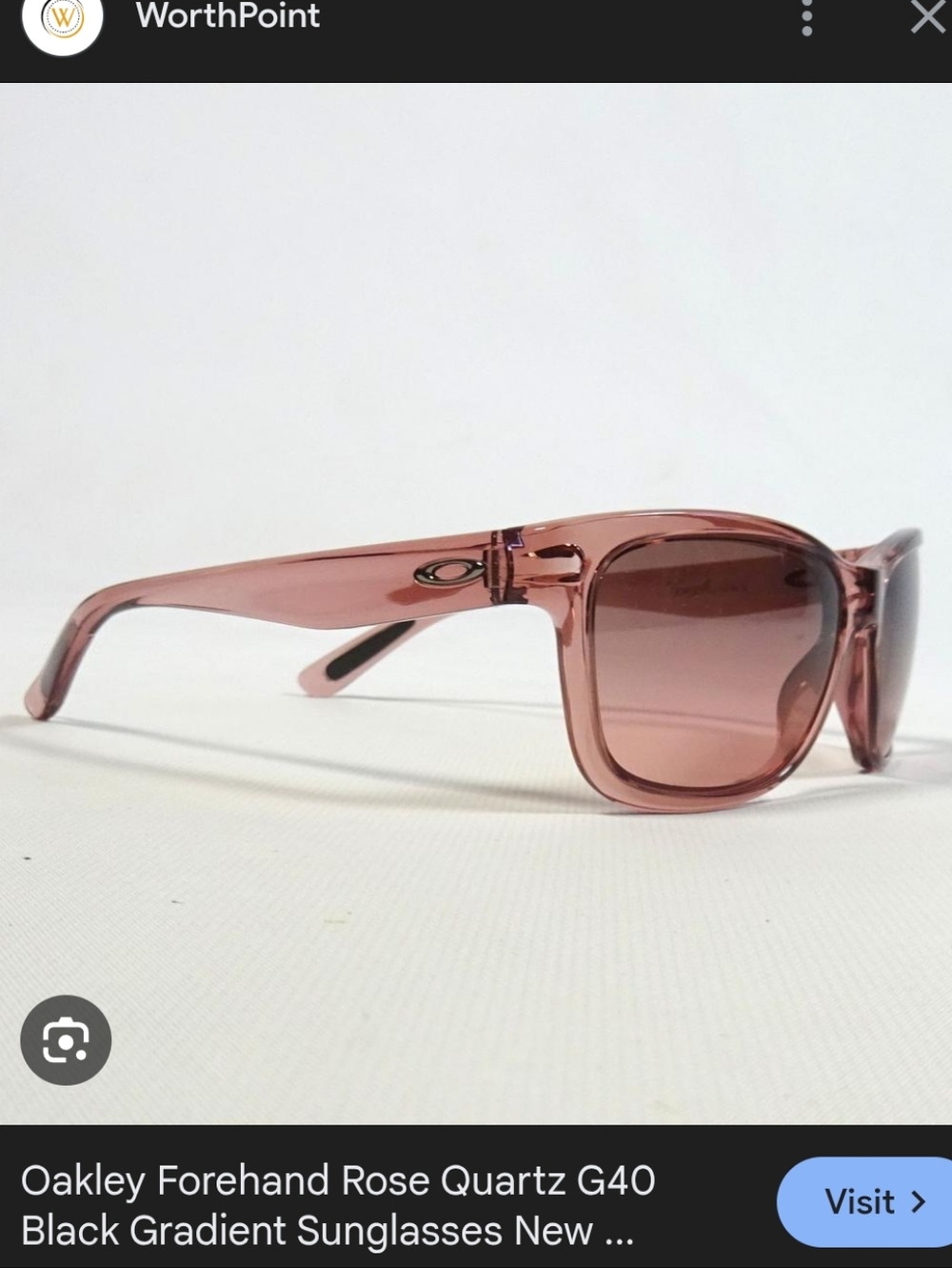 Oakley Transparent Rose Quartz Sunglasses with Gradient Lenses